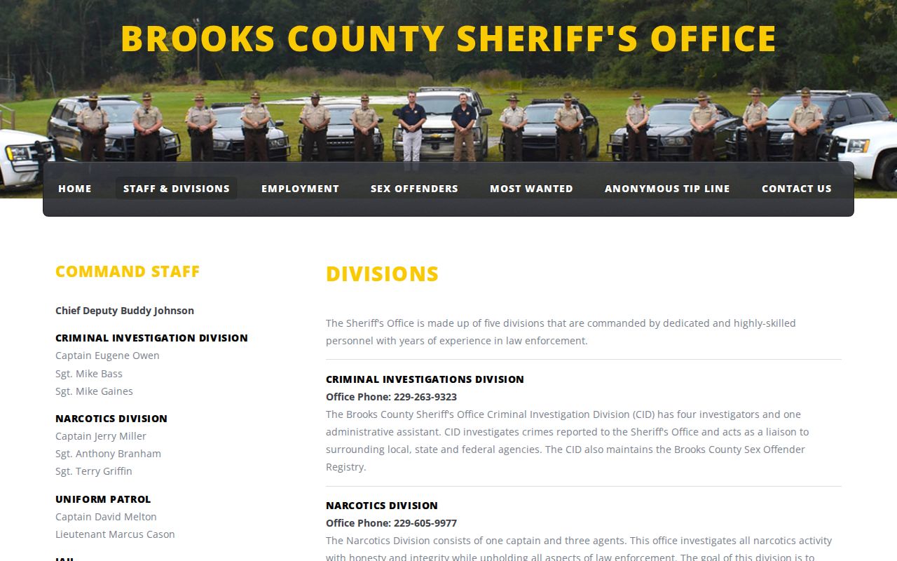 Brooks County Jail division release records source