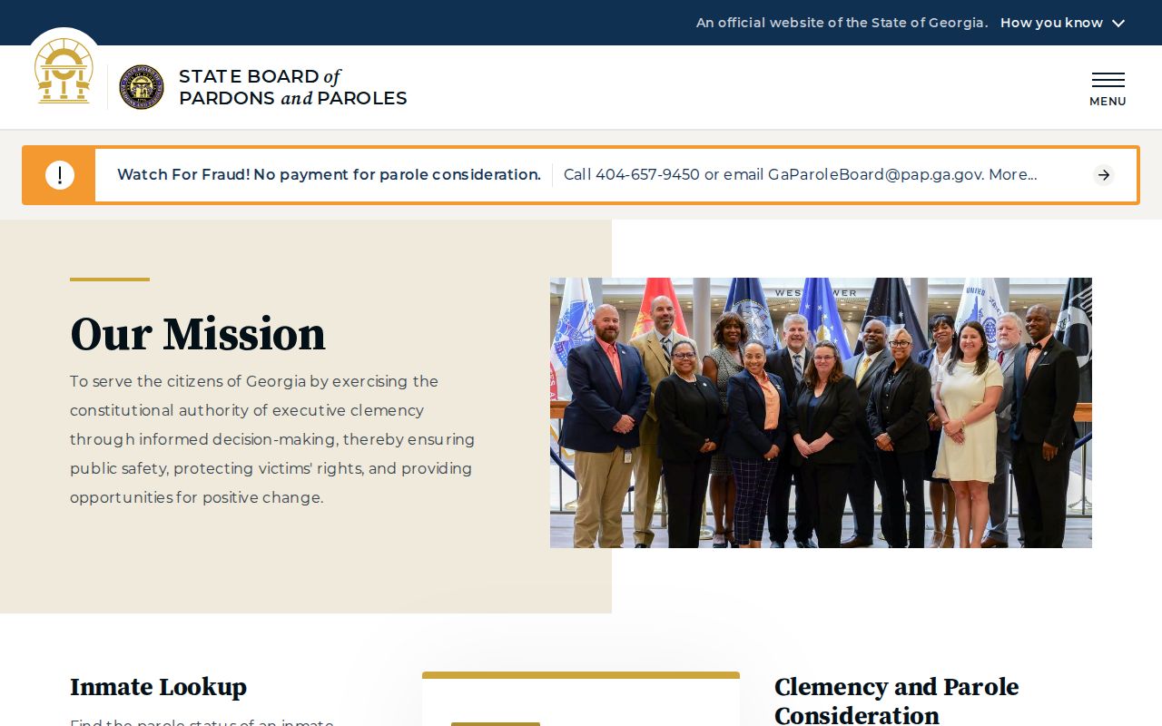 Georgia Parole Board release decisions for Brooks County state inmates